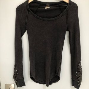 Free People Long Sleeve With Detailed Sleeves